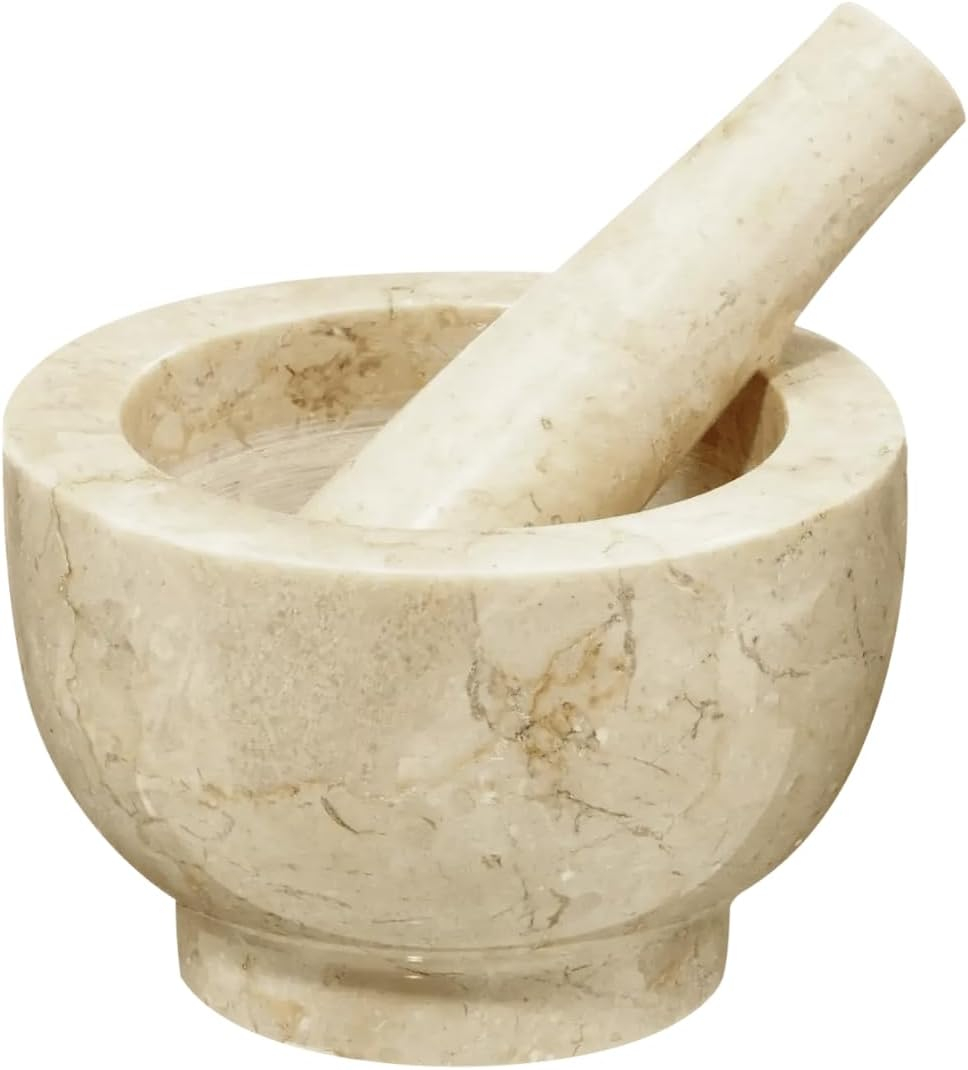 Cilio Prosecco Marble Mortar & Pestle, 2-Inch Height