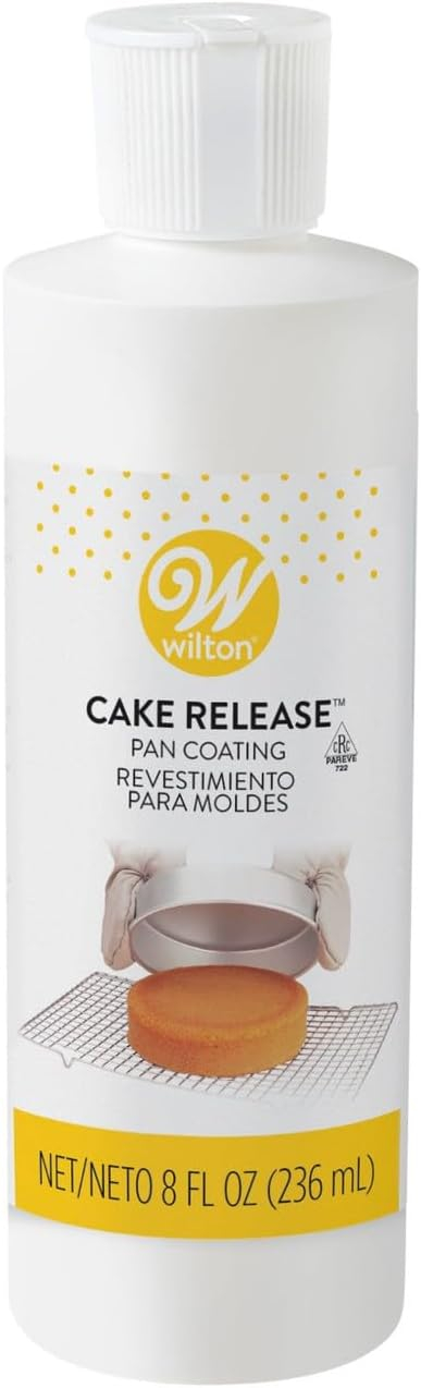 Wilton Cake Release Non-Stick Pan Coating, Soybean Oil, 8 fl. oz. Plastic Bottle