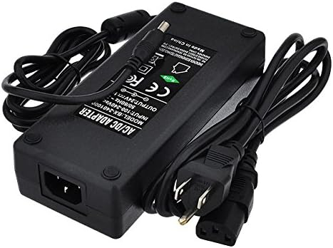 24V 10A 240W AC/DC Power Adapter with 5.5x2.5mm DC Plug and 2.1mm Adapter, Black, 3264-24V