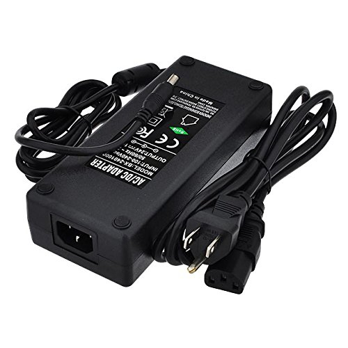 24V 10A 240W AC/DC Power Adapter with 5.5x2.5mm DC Plug and 2.1mm Adapter, Black, 3264-24V
