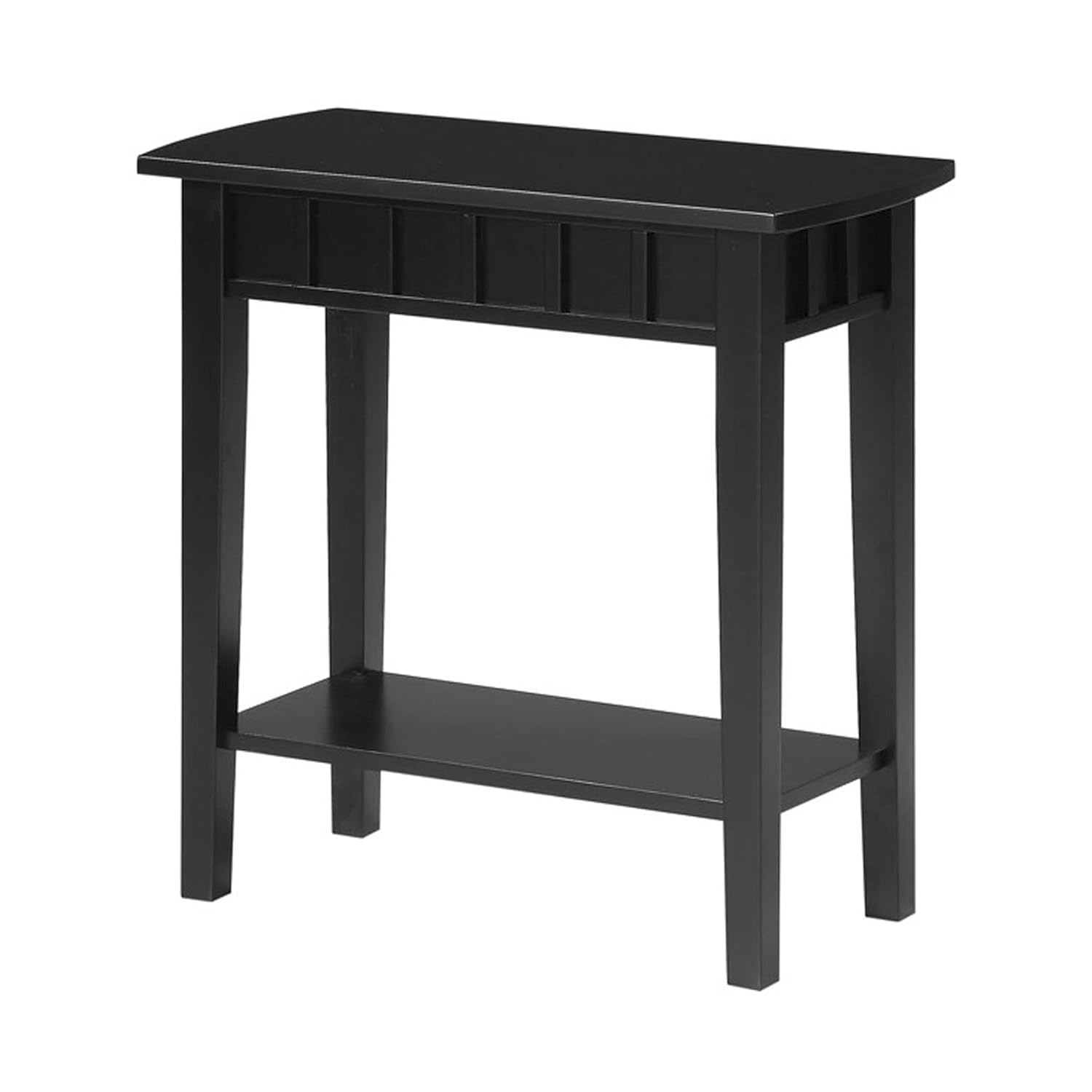 Dennis End Table with Shelf Espresso