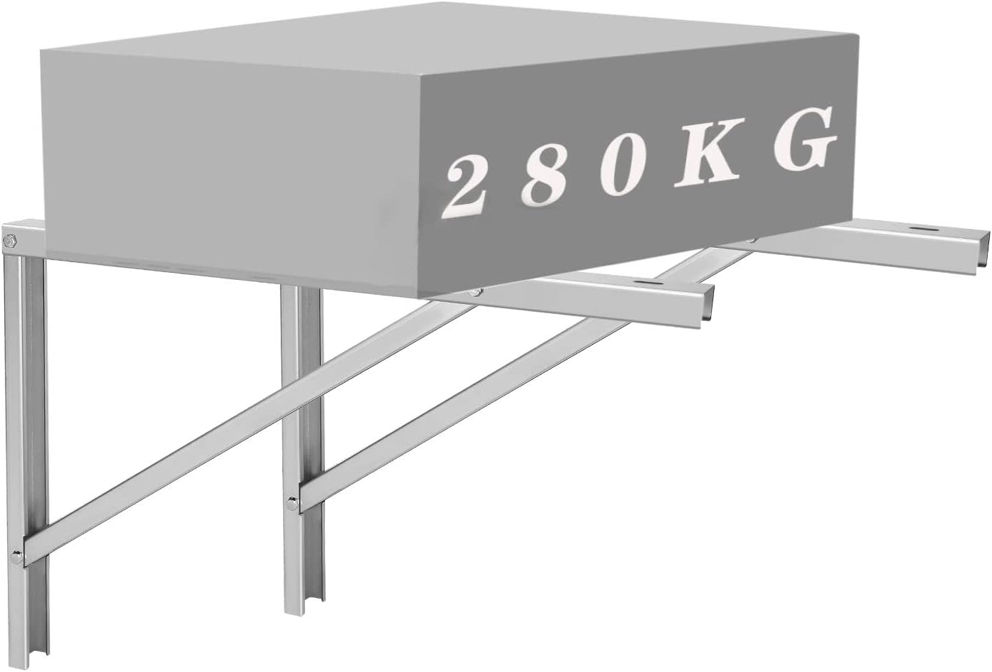 Wall Mounting AC Brackets up to 440lb/200kg Split Air Conditioner Bracket 21 5/8" Lx16 H Bracket Air Conditioner Bracket Set Adjustble 9000 Btu to 36000 Btu
