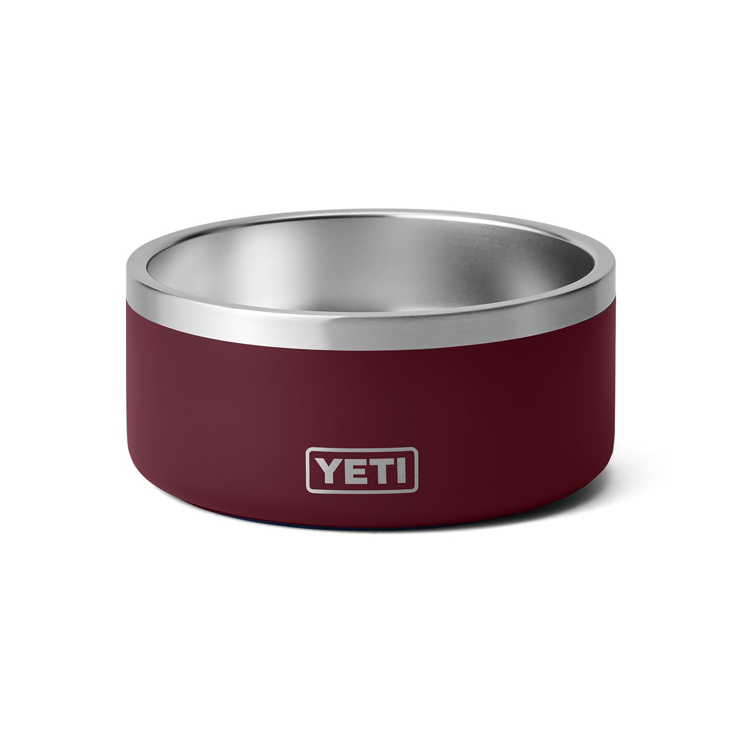 Wild Vine Red 8-Cup Stainless Steel Non-Slip Dog Bowl