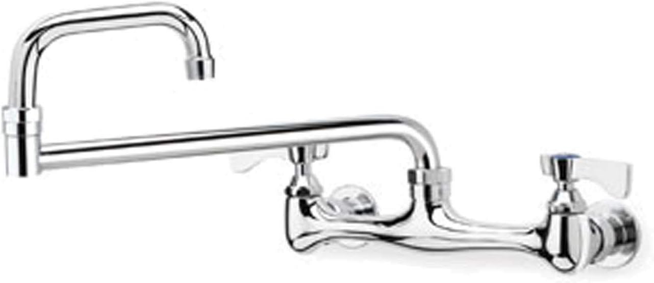 Chrome 24" Double Jointed Swing Spout Commercial Faucet