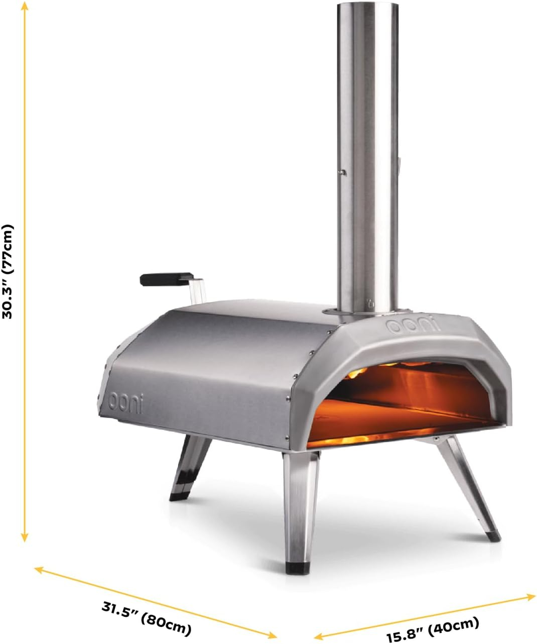 Ooni Karu 12 Multi-Fuel Outdoor Pizza Oven, Portable Wood Fired and Gas Pizza Oven