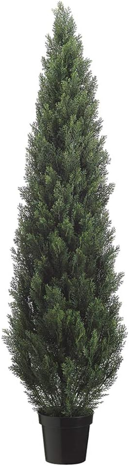 Silk Décor  Topairy in Plastic Pot, 72-Inch, Green