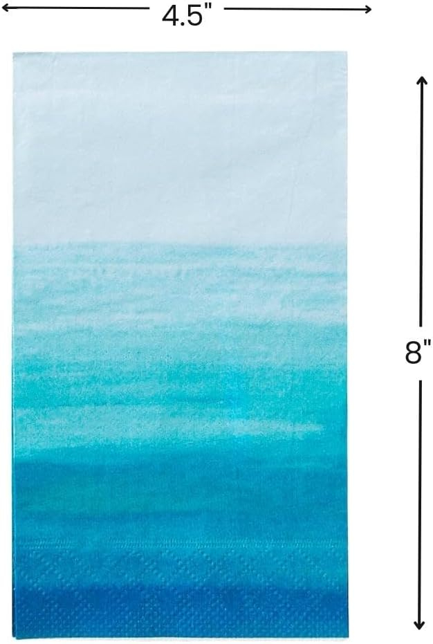 Coastal Seaside Dinner Napkins - Party Supplies - 16 Pieces