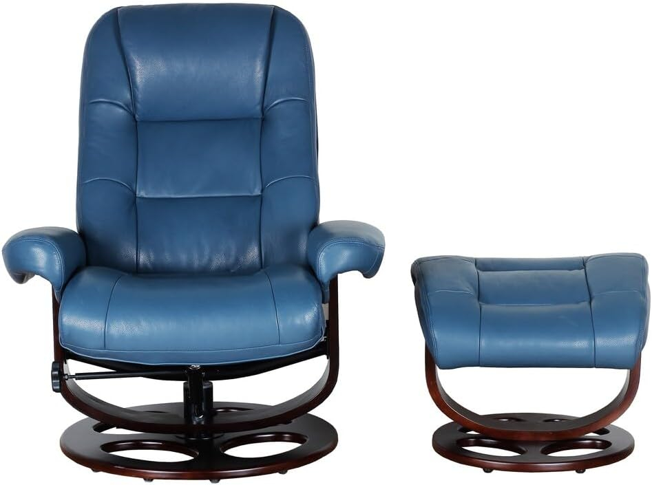 Barcalounger Jacque Swivel Pedestal Recliner w/Ottoman