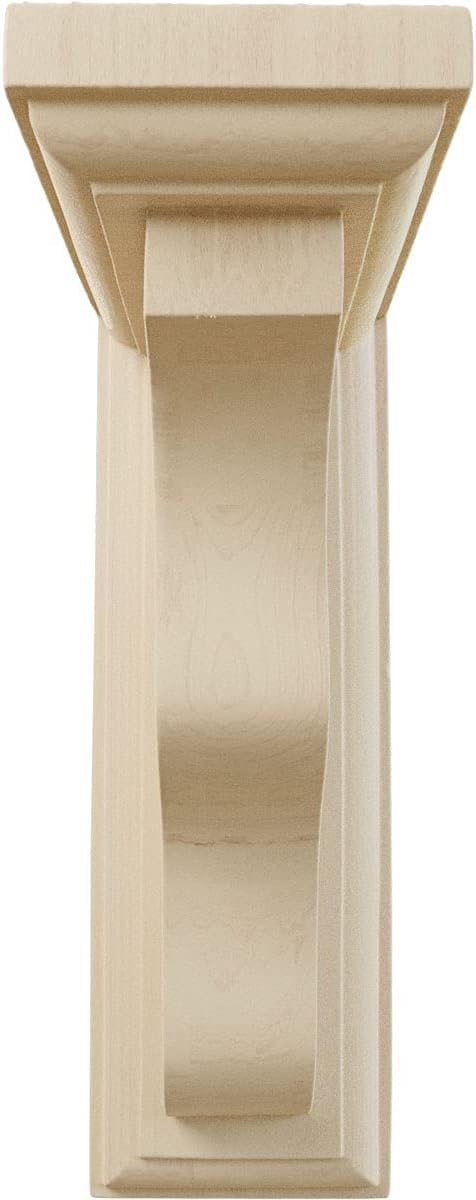 Ekena Millwork 2 1/4"W x 5"D x 7"H Hamilton Traditional Bracket, Rubberwood