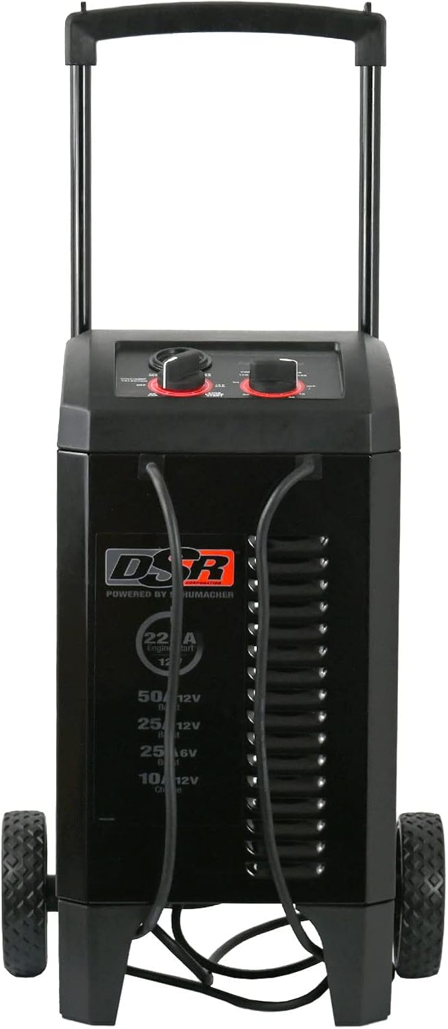 Schumacher Electric DSR139 225/50/25/10 Amps 6/12 Volts Manual Wheel Battery Charger