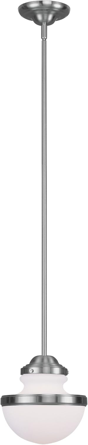 Livex Lighting 5724 Oldwick 8" Wide Mini Pendant - Nickel