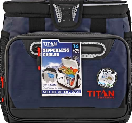 Arctic Zone Titan Deep Freeze Cooler - Zipperless Hardbody Cooler - Small & Large Capacity- Beach & Camping Cooler - Deep Freeze Insulation, HardBody Liner, and SmartShelf