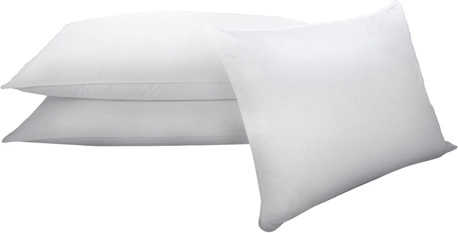 MGM Down Alternative Pillow - Luxury Hotel Bedding - Medium Firm Comfort - King