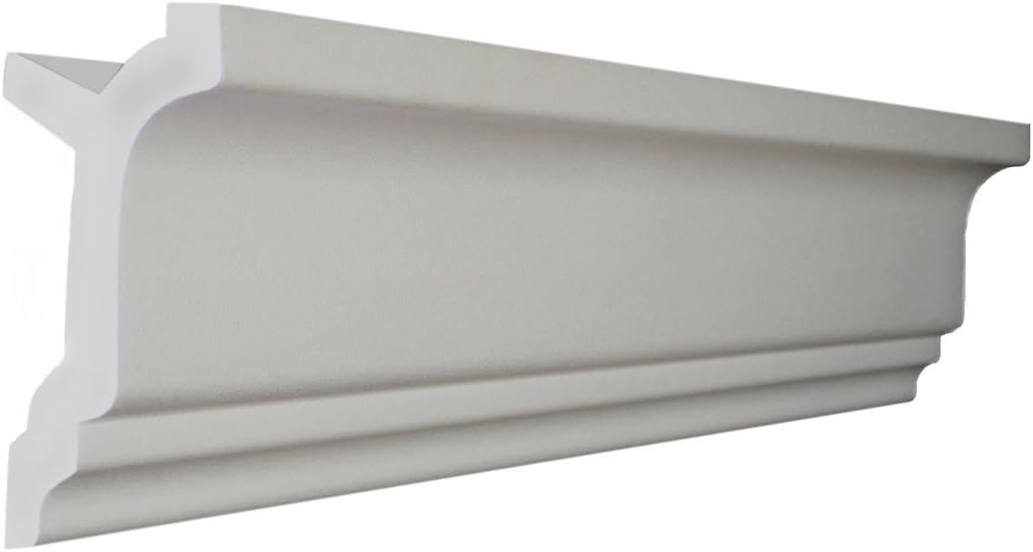 Creative Crown | 48 Ft of 3.5" Bennett Foam Crown Molding kit W/precut Corners 4 Inside and 1 Outside (Made in USA - Available in 5 Other Styles and Sizes)