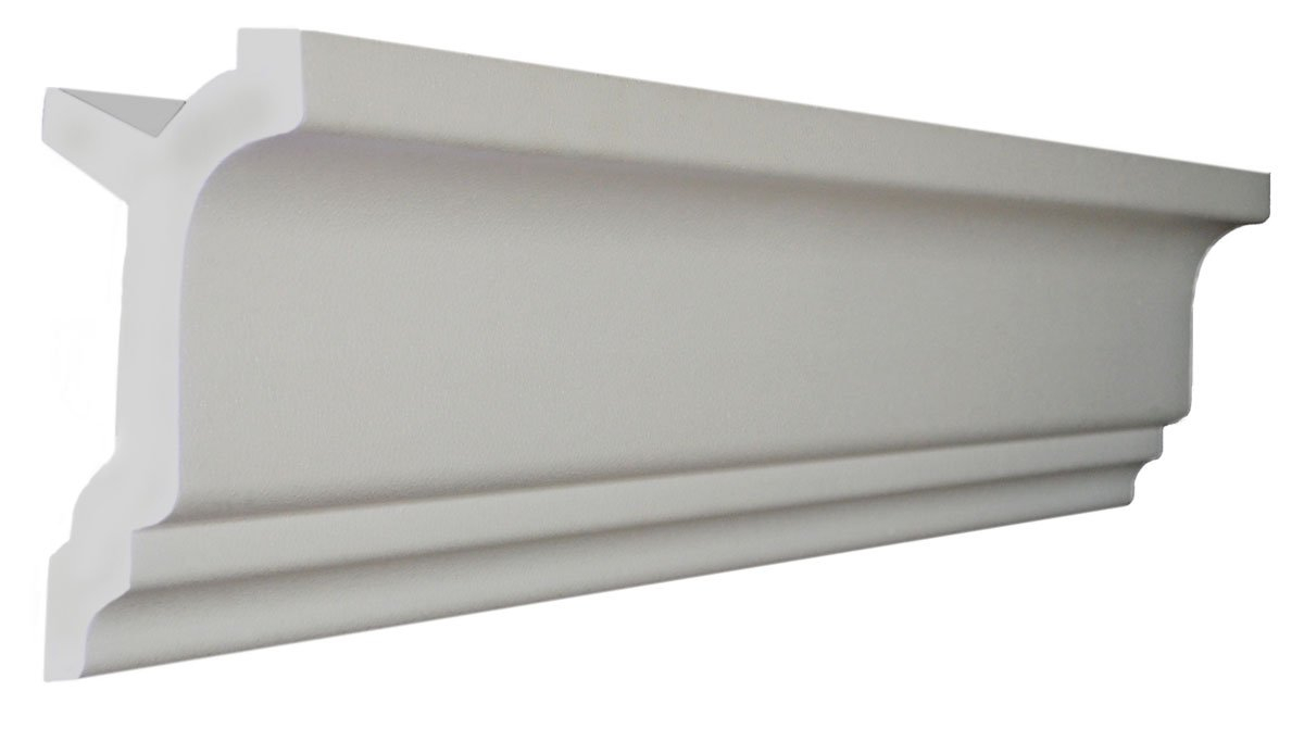 Creative Crown | 48 Ft of 3.5" Bennett Foam Crown Molding kit W/precut Corners 4 Inside and 1 Outside (Made in USA - Available in 5 Other Styles and Sizes)
