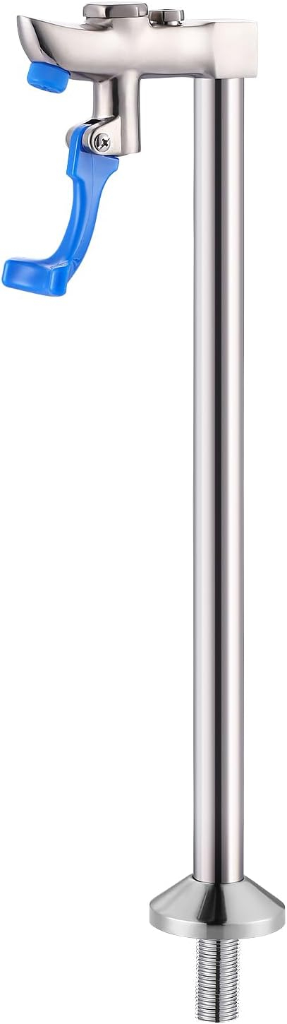 WOWOW 14 Inch Glass Filler Deck Mount Water Bottle Filling Station Brass Bar Faucet Glass Filling Station G1/2" Male Shank with Adapter for Restaurants Kitchen Bar