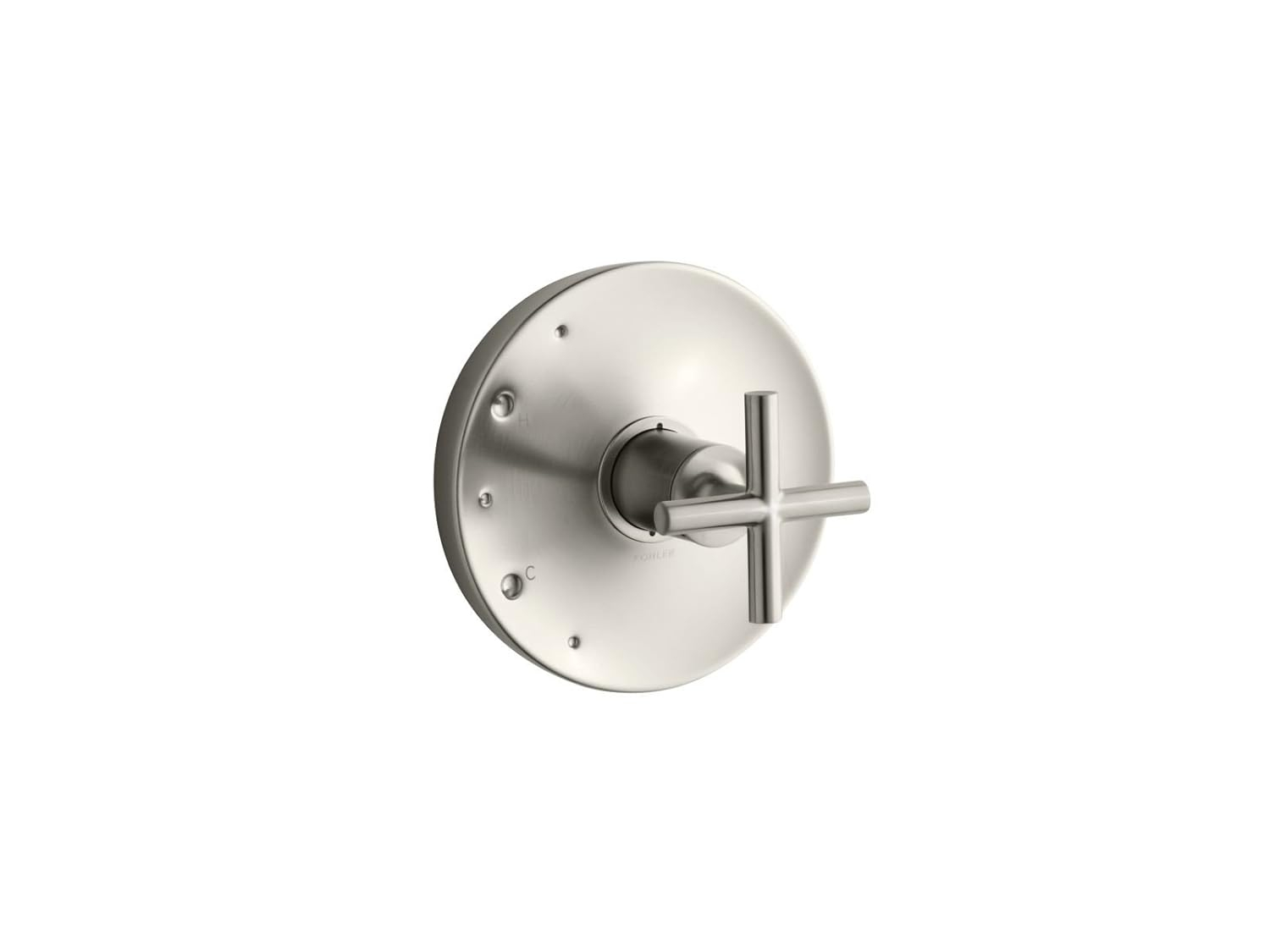 Purist Kohler Rite-Temp Valve Trim with Cross Handle