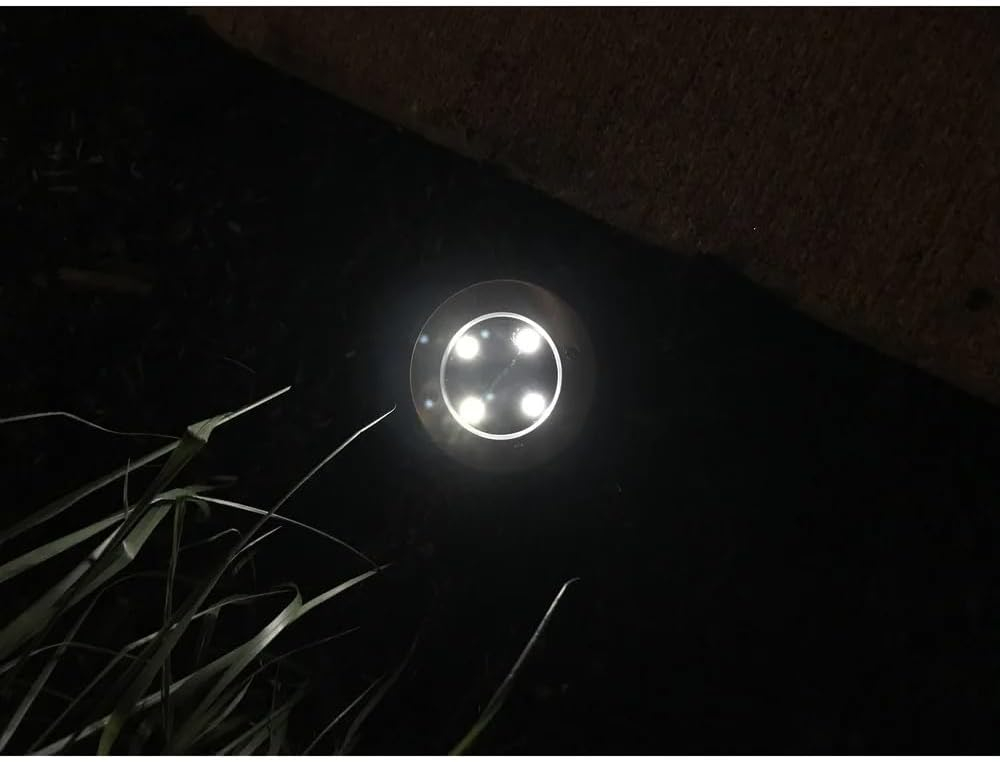 4 Pack Solar Outdoor Light - Wireless Patio Garden Landscape Lamp