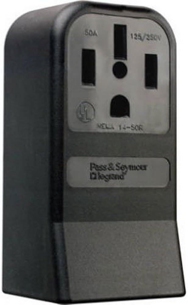 Legrand 3854CC6 Pass & Seymour 50A 125/250V 4W Surface Outlet Receptacle - Quantity 1