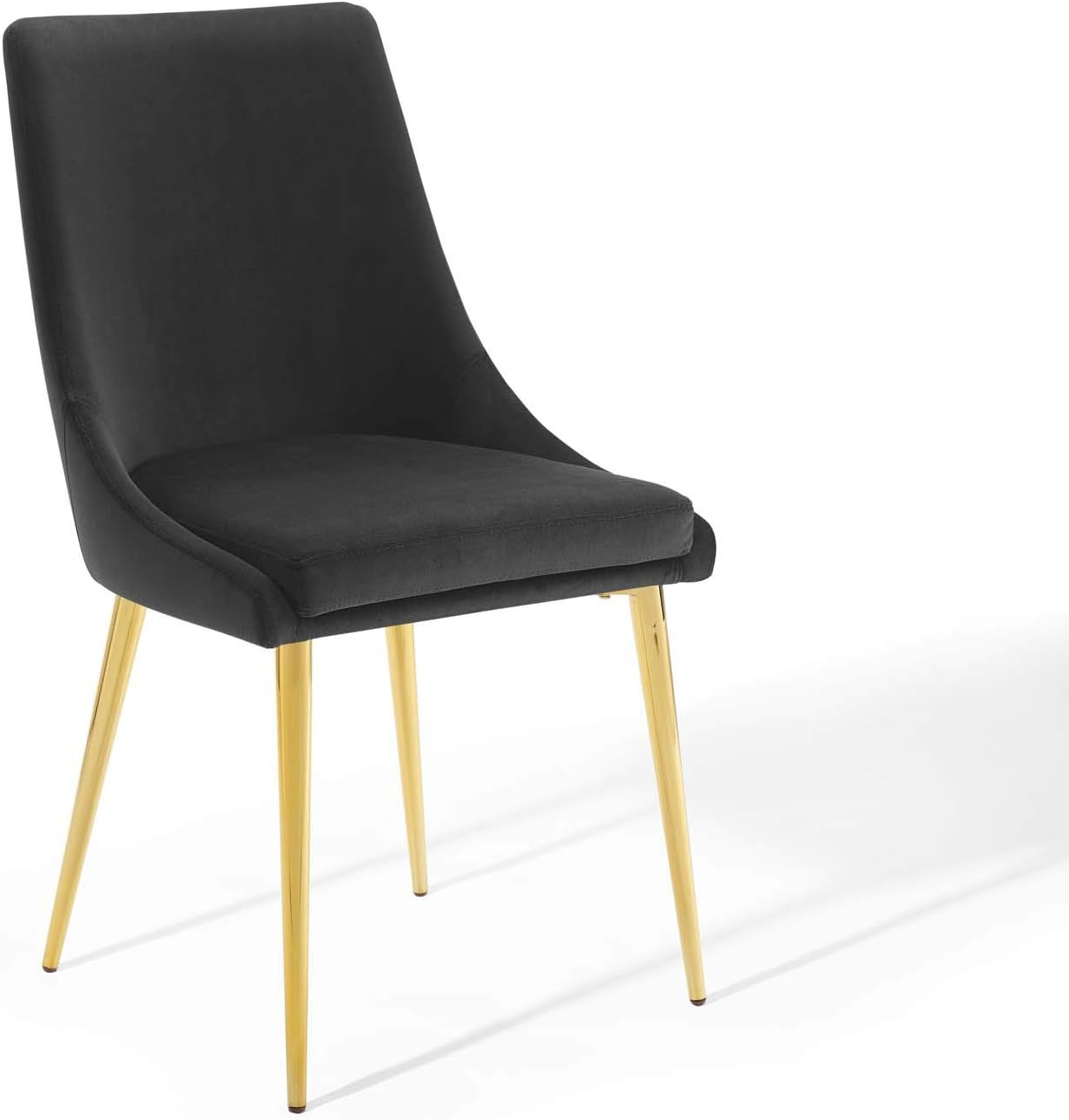 Modway Viscount 19" Modern Performance Velvet Dining Chair in Black