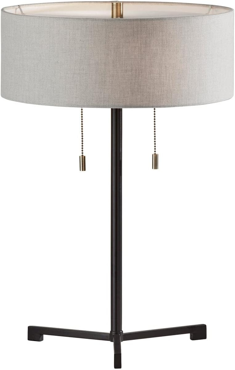 Adesso Wesley Table Lamp, Black