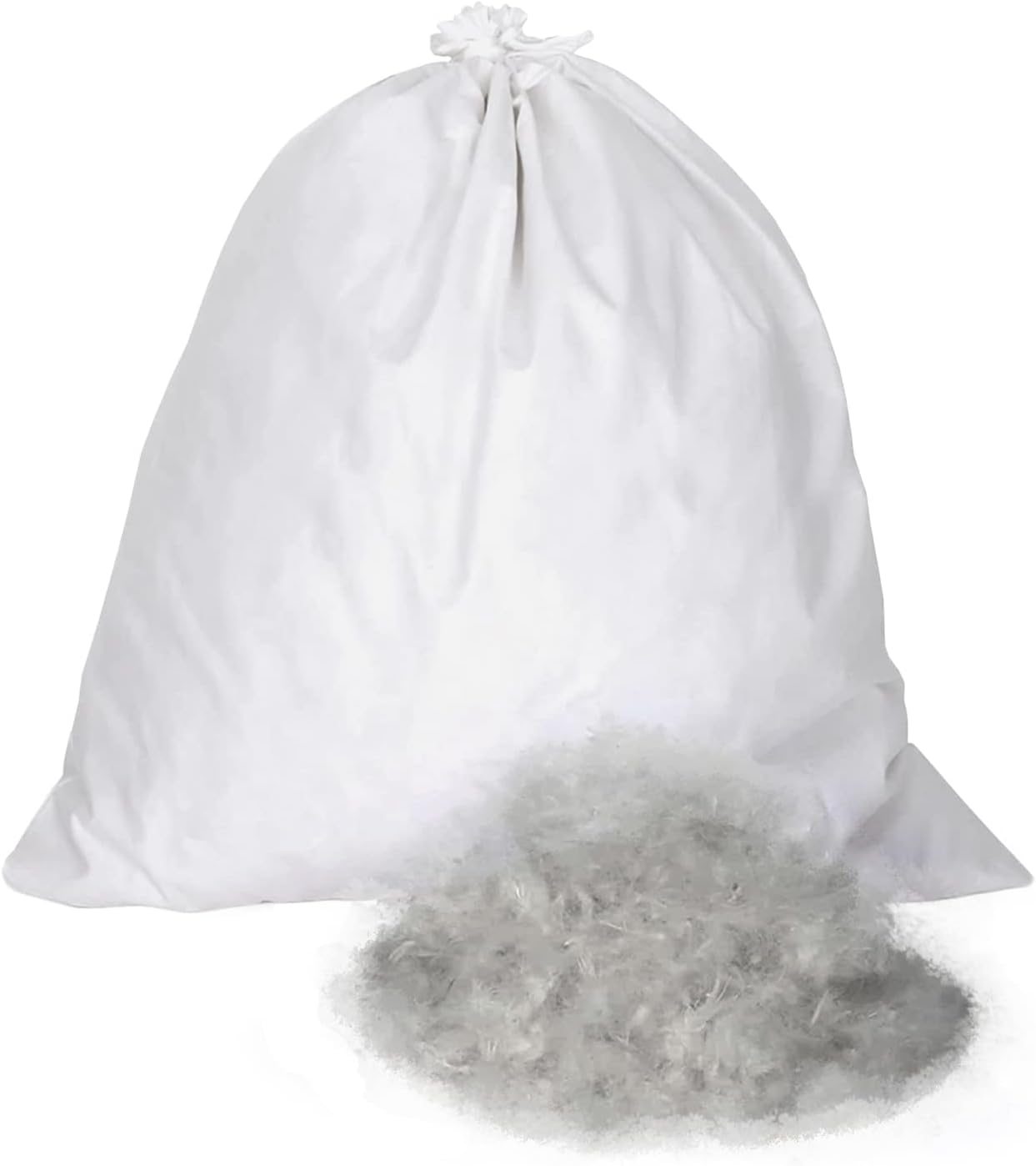 East Coast Bedding 10/90 Blend Gray Goose Down Feather Pillow Filler Stuffing, 10-lb Bulk