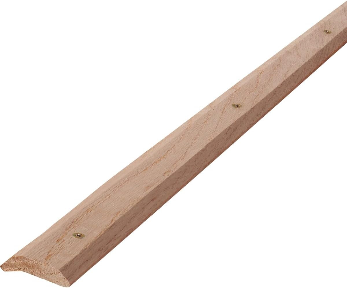 M-D Building Products 85365 1-7/16 In. X 72 In. Unfinished Hardwood Carpet Trim w/ Screws
