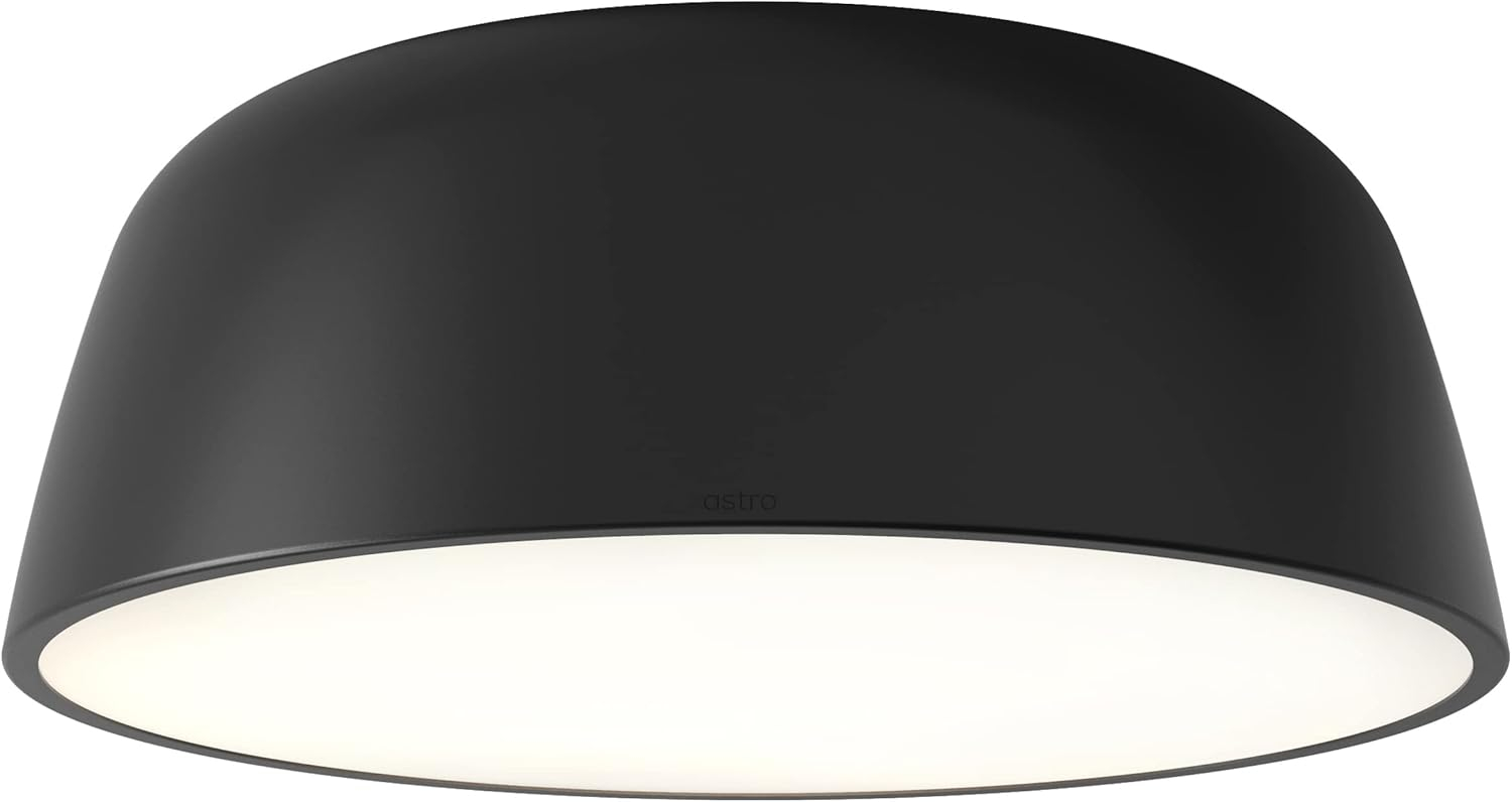 Astro Taiko 400 Indoor Ceiling Light (Matt Black) - Dry Rated -, Designed in Britain - 1456004-3 Years Guarantee