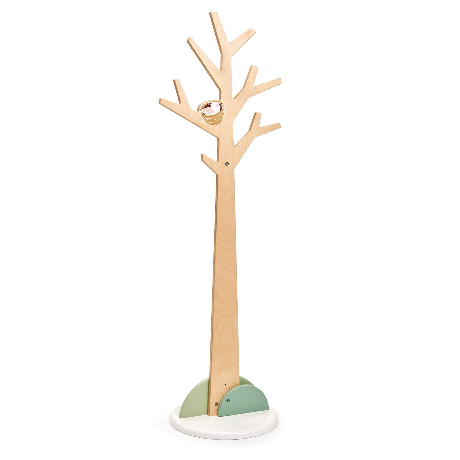 Tender Leaf Toys - Forest Coat Stand For Kids Room - High-Grade Wooden Tree Coat Rack Stand For Kids Clothing - Super Easy Assembly