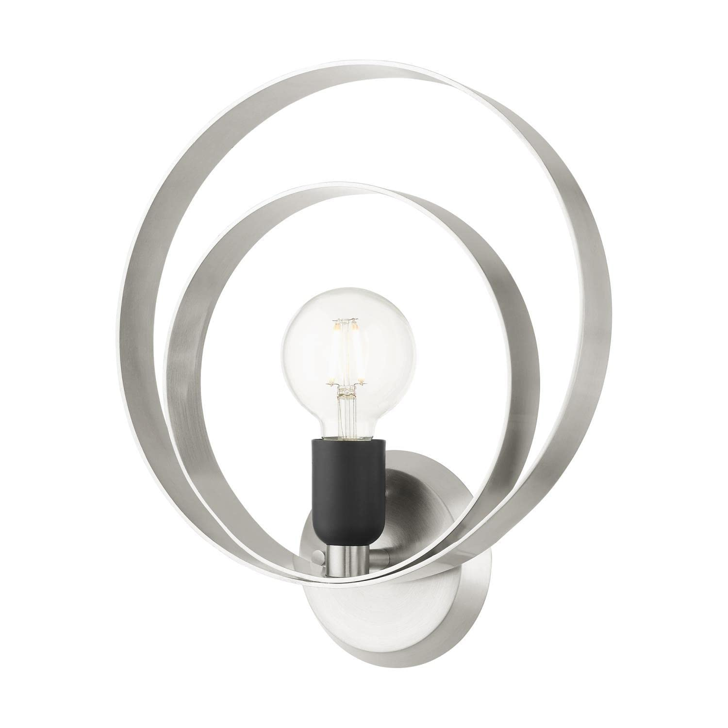 Livex Lighting Modesto 1 - Light Wall Light in  Brushed Nickel