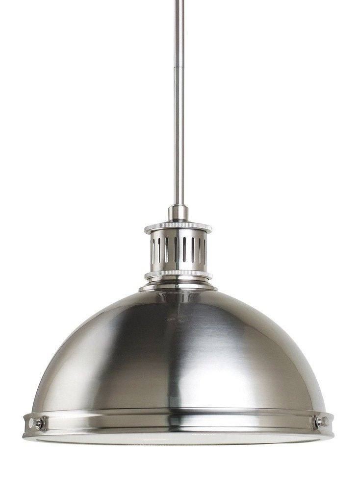 Pratt Street Metal 2-Light Brushed Nickel Pendant