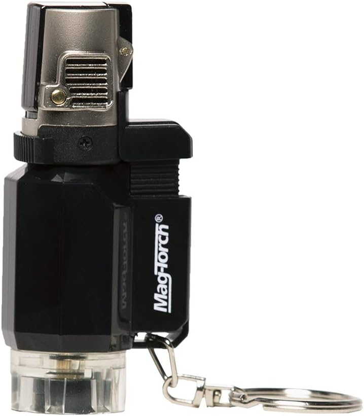 Black Durable LED Pocket Torch Keychain