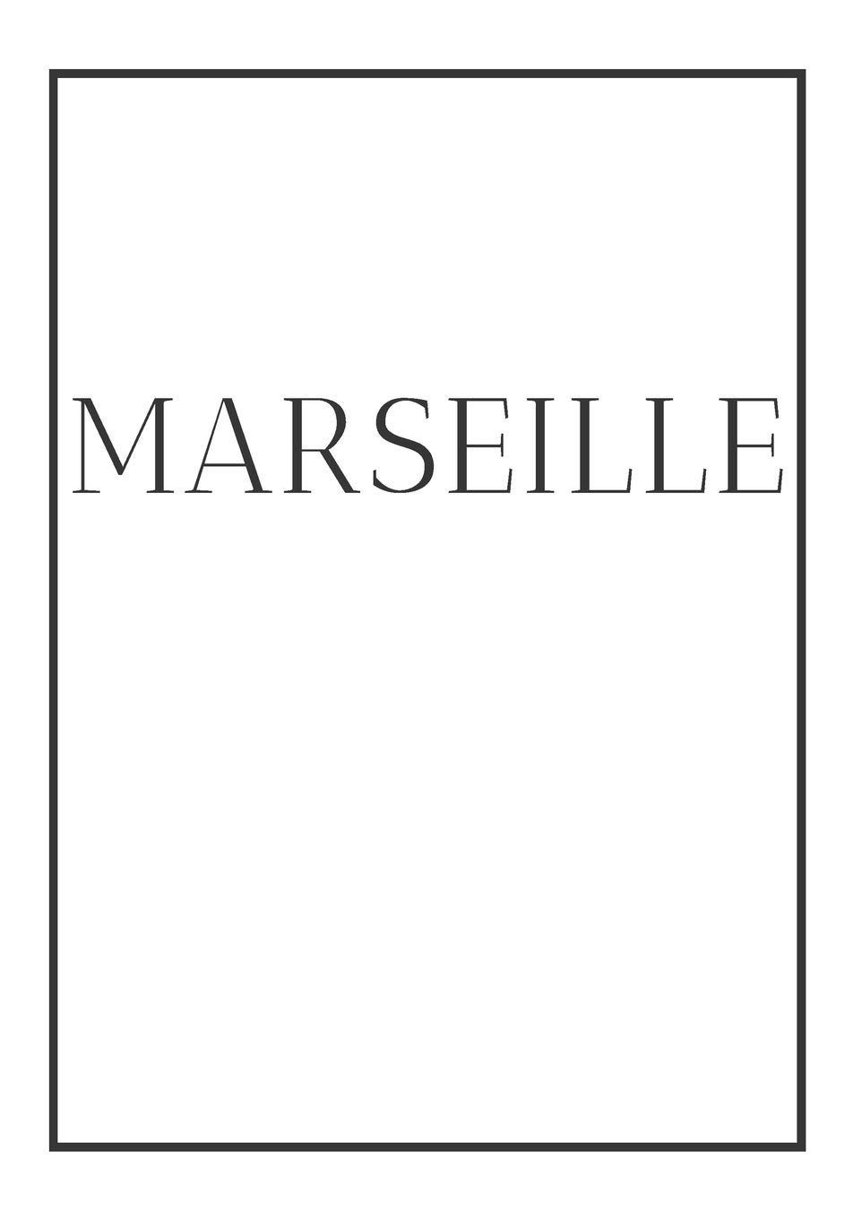 Marseille Monochrome Decorative Book for Home Styling