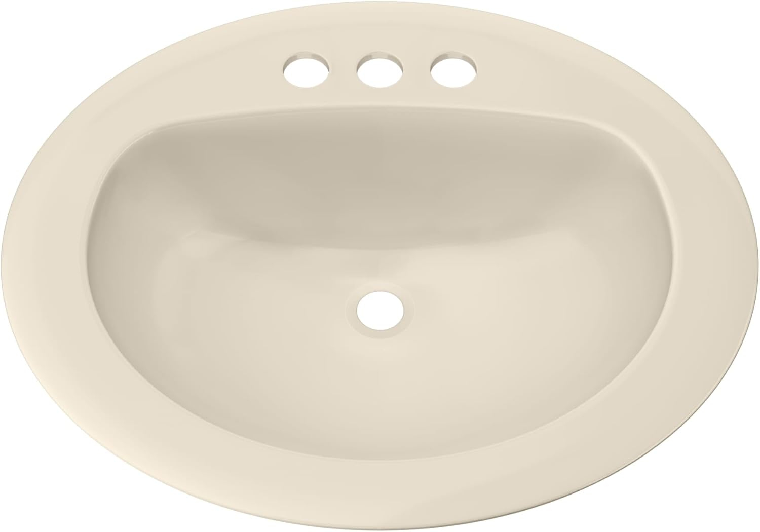 Proflo 17'' Vitreous China Oval Bathroom Sink with Overflow