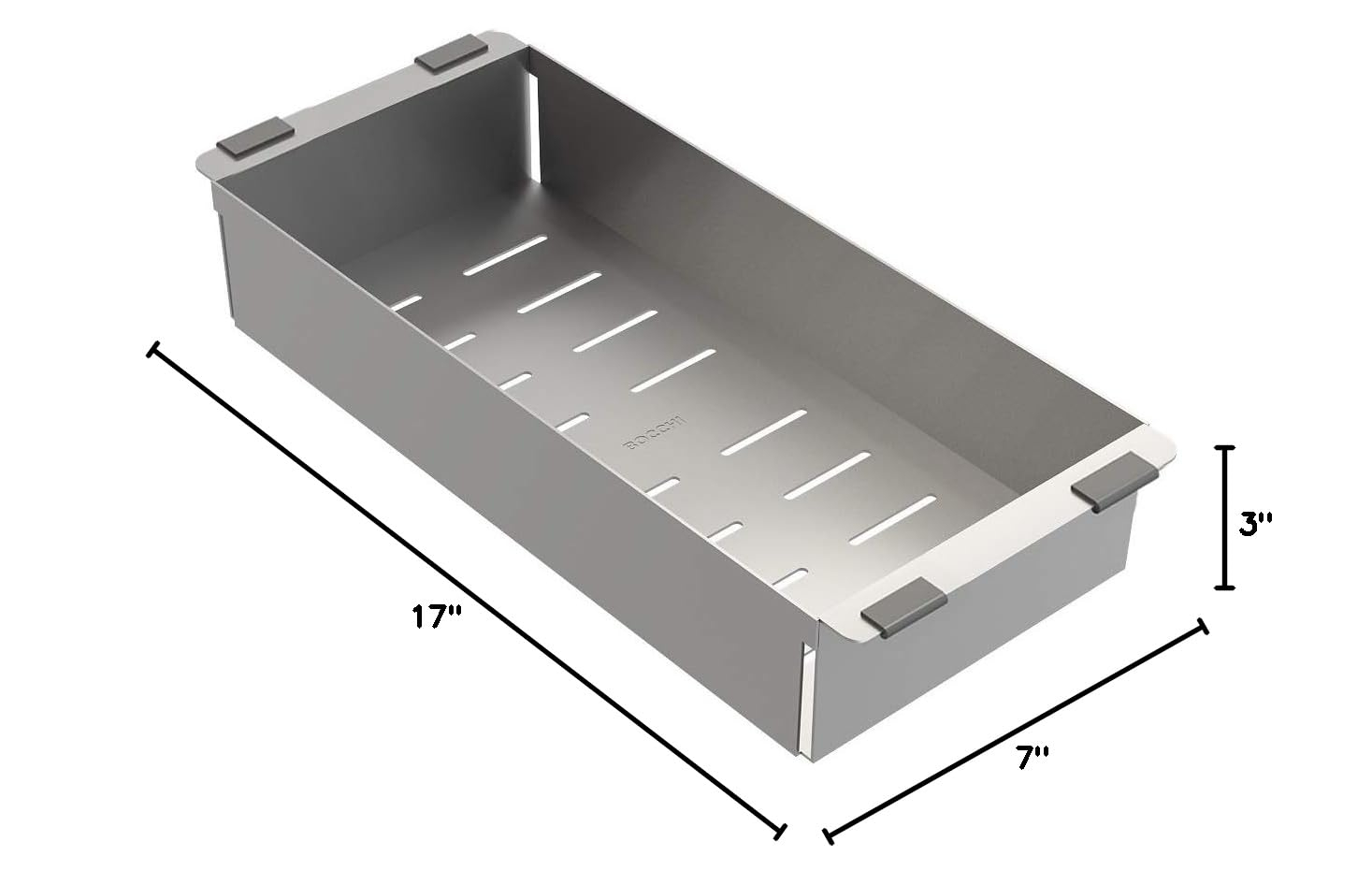 BOCCHI 2310 0002 Deep Colander with silicone pads - Stainless Steel