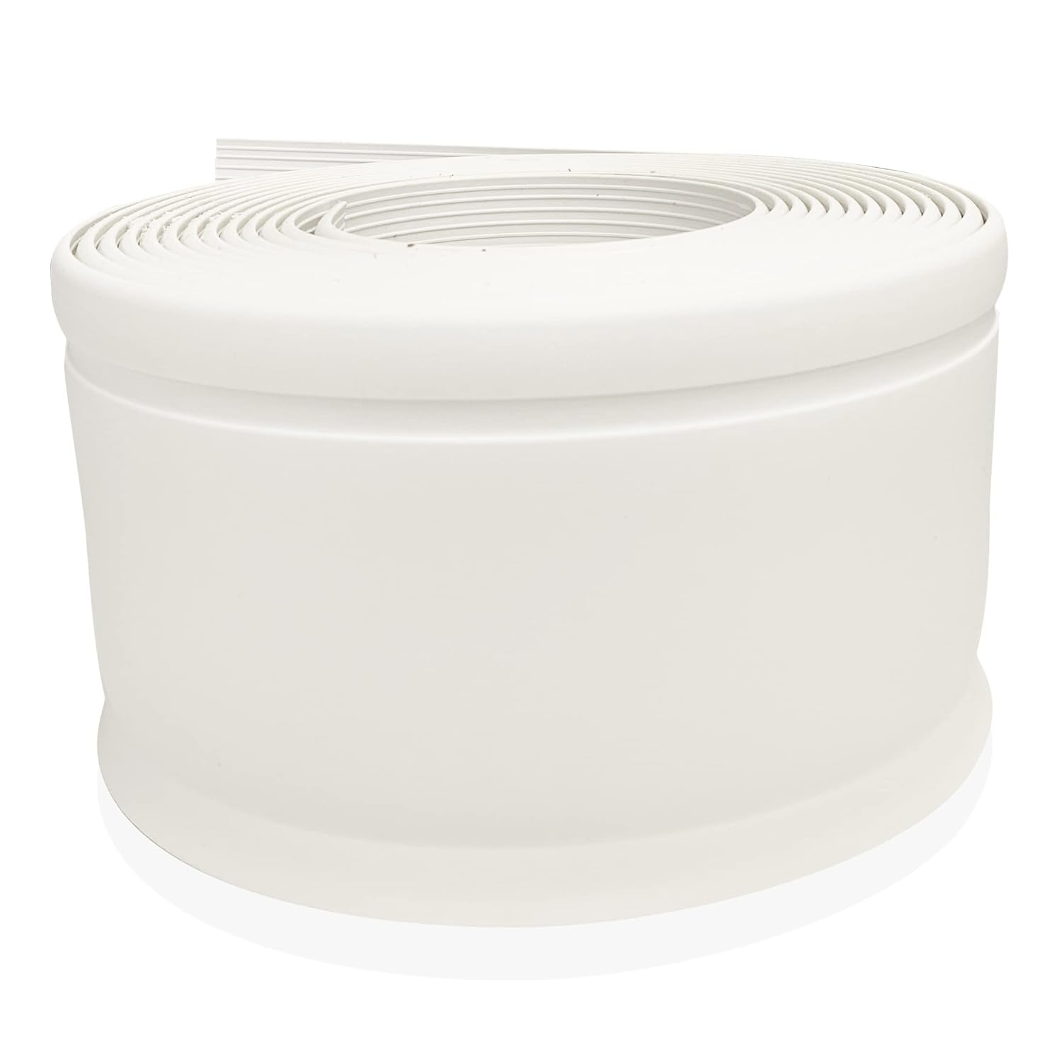 Proflex White Vinyl Wall Base 2-1/2 Inch X 20 Ft - Super Strong Peel and Stick Adhesive Back - Flexible Self Stick Floor Trim - Easy Install With Toe