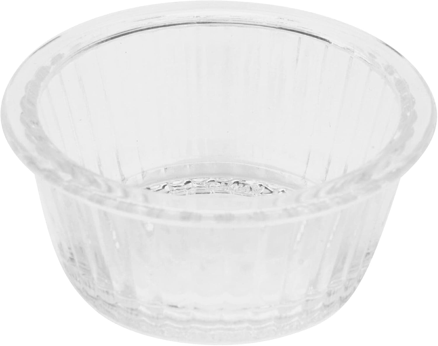 G.E.T. ER-001-CL 1 oz. Fluted Ramekin, Break Resistant, San, Clear (Pack of 12)