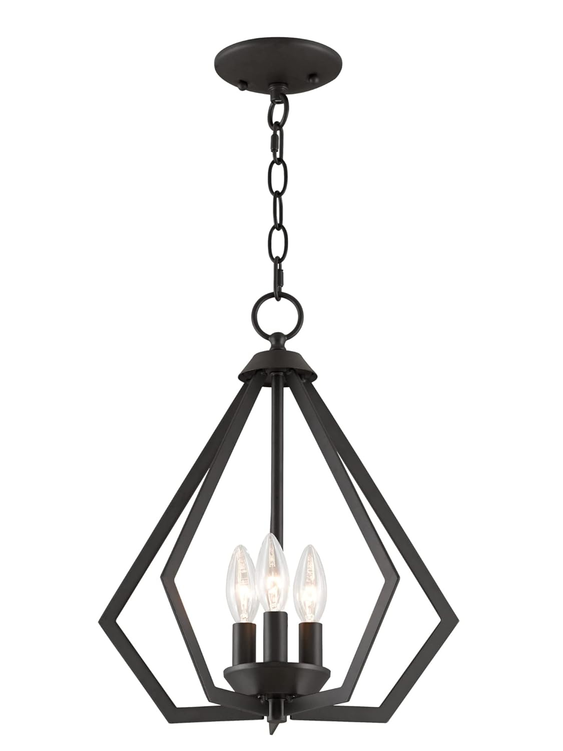 Livex Lighting Prism 3 - Light Chandelier in  Bronze