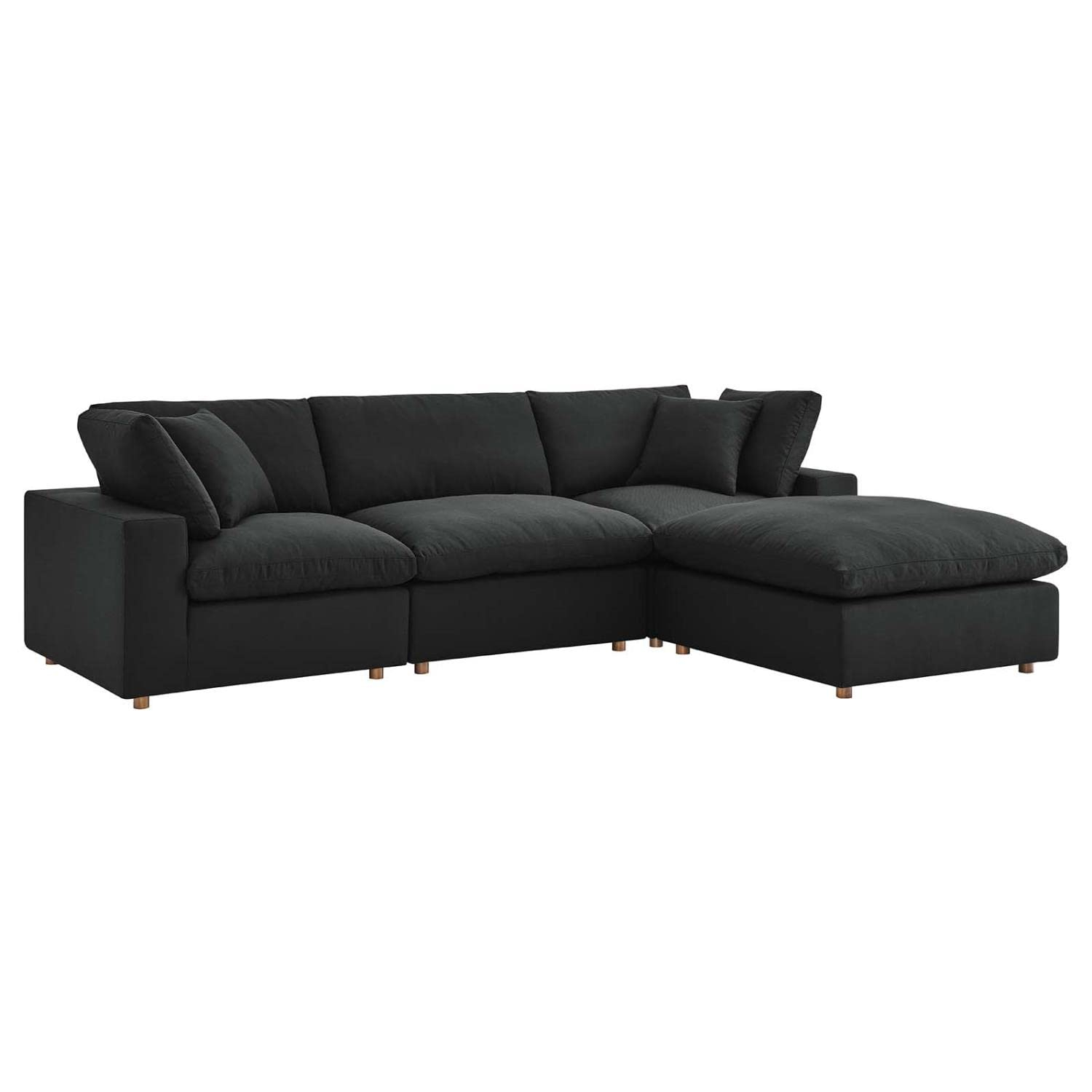 Commix Down Filled Overstuffed 4 Piece Sectional Sofa Set-EEI-3356