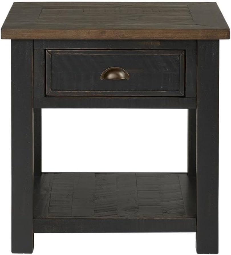 Martin Svensson Home Monterey End Table, Black and Brown