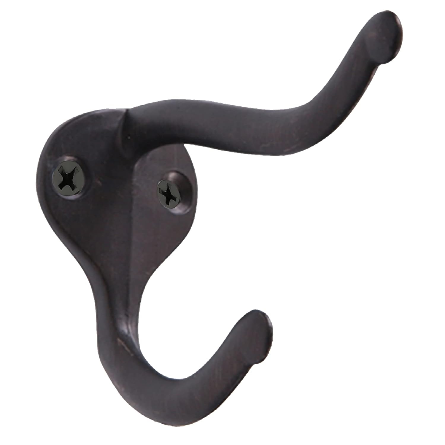 Coat Hooks for Wall Hanging Heavy Duty Wall Mounted Oil Rubbed Bronze Black, 5 Pack