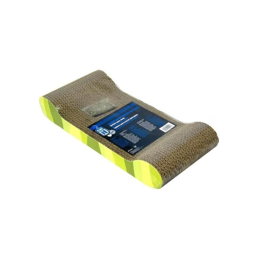 Catit Style Scratcher with Catnip Jungle-Stripe Lounge Cat Scratching Pad
