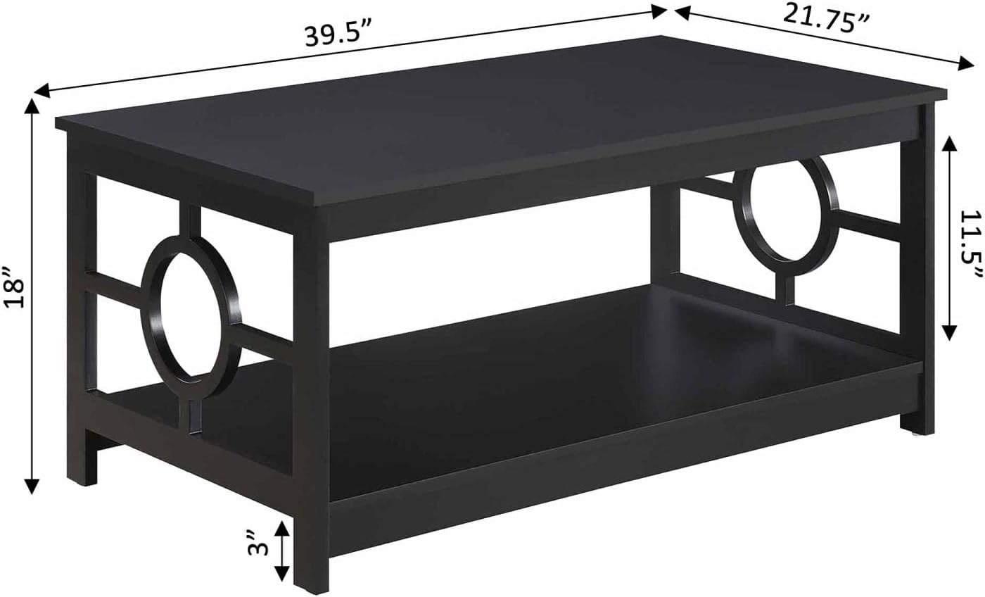 Convenience Concepts Ring Coffee Table, Multiple Colors