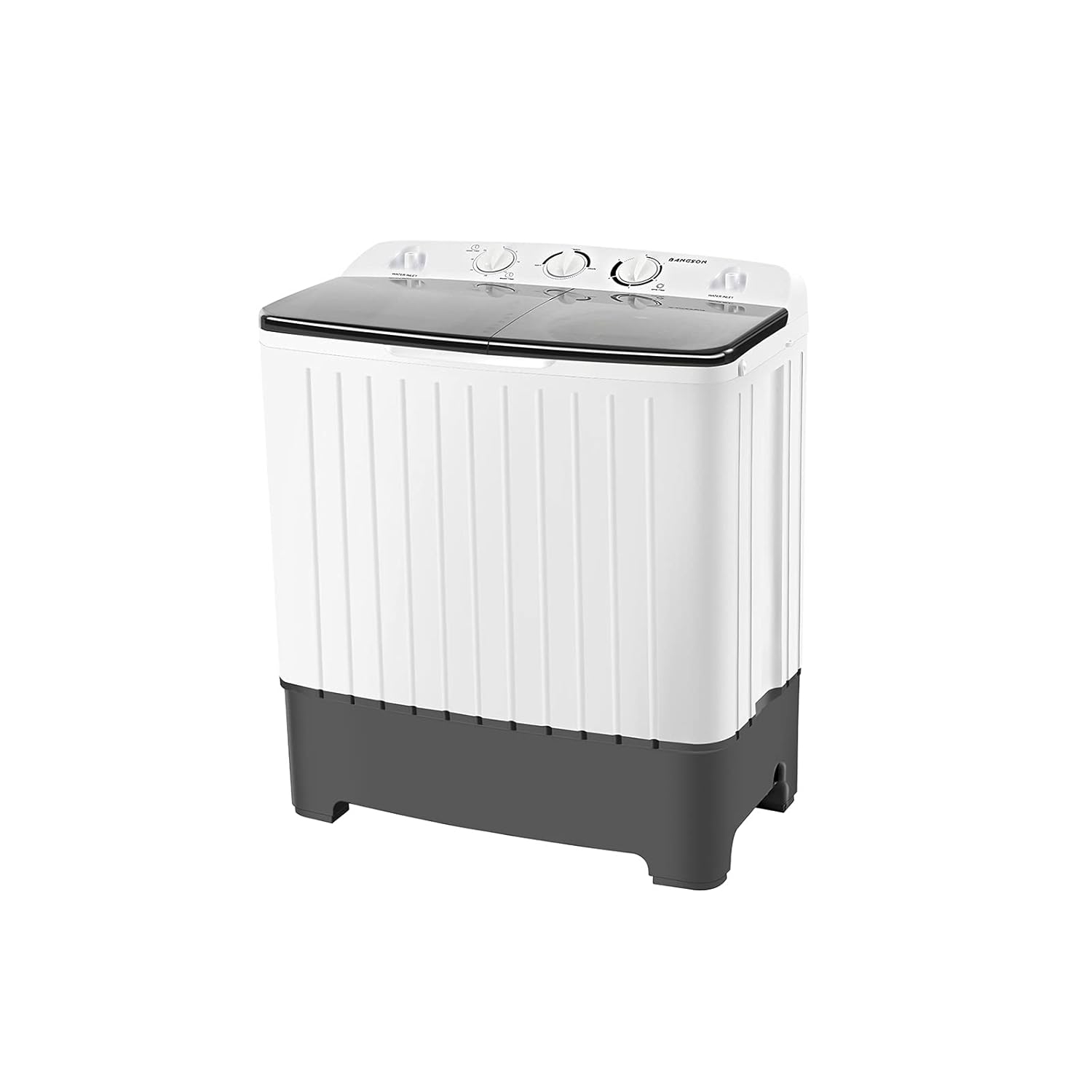 BANGSON BANGSON Portable Washing Machine, Mini Twin Tub Washer and Dryer Combo with 17.6 lbs