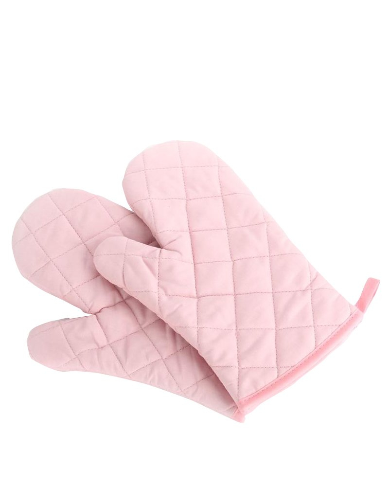 BCMMKLPP Extra Long Oven Mitts, Heat Resistant Oven Gloves with Quilted Liner Non-Slip Textured Grip Perfect for BBQ, Baking, Cooking and Grilling - 1 Pair 11 Inch