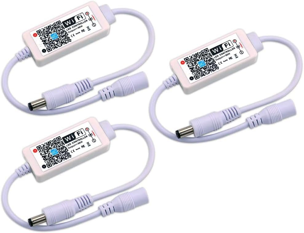 Smart Single color LED lights Strip Controller WiFi Bluetooth light 5050 2835 Control box compatible with alexa google home siri(3)