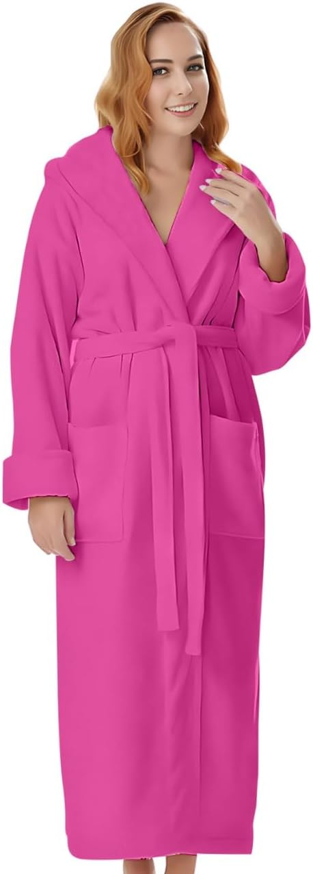 Cotton Terry Robes for Women and Men, Terry Shawl Collar Bathrobe, ONE SIZE - UNISEX Men & Women Spa Robe