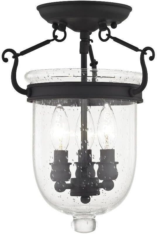 Dovecove Pierrepont Glass Semi Flush Mount