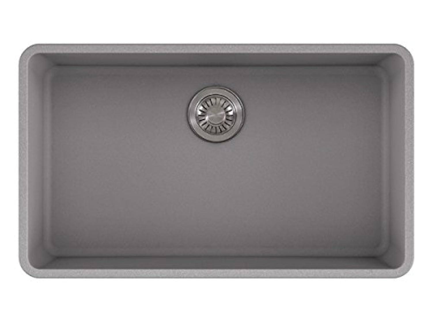 Shadow Gray Granite Undermount Single Bowl Kitchen Sink