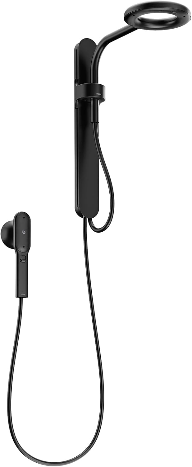 Moen N207C0Bl Matte Black Two-Function 7.9" Diameter Head Standard With Handshower